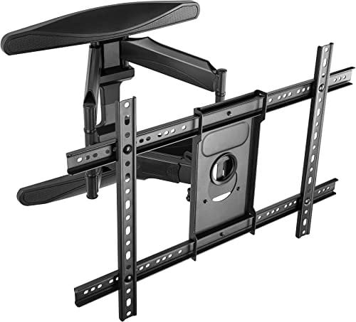Poppstar supporto TV per parete per schermi curvi e piatti 40-75 pollici fino a 45,5 kg (braccio TV girevole, inclinabile, estendibile, max. VESA 600 x 400mm) staffa TV per montaggio a parete
