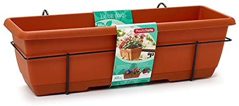 Plastic Forte Jardinera con Soporte 60 cm 11908
