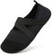Acfoda Barfussschuhe Badeschuhe Damen mit Klettverschluss Leicht Weiche Verstellbar Schwarz 41/42 EU = Herstellergröße 42/43