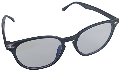 Lovelegis Johnny Depp Herren-Brille – Fashion – ohne Graduierung – Retro – Moscot-Stil – schwarzer Rahmen – transparente Gläser – Geschenkidee zu Weihnachten und Geburtstag, Schwarzer Rahmen -