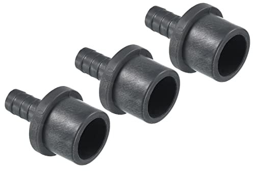 PATIKIL 3Pack UPVC Reduzierstück Rohrleitung Fitting 25mm AD 11mm Widerhaken Gerade Kupplung Adapter Anschluss Grau