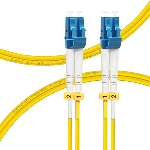 FLYPROFiber OS2 Single Mode LC auf LC LWL Glasfaser Patchkabel 1M 4pack | Singlemode, 10G/40G/100G Duplex, 9/125um SMF Kabel LSZH, Längenoptionen: 0,2m-200m