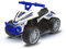 Evo Electric Ride On Police Quad Bike | 6V Battery Powered Kids Motorised Toy Vehicle | Throttle Driven Quad Bike With Footrests | 3+