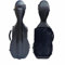 LANDTOM Custodia per violino in fibra di carbonio 4/4 e 3/4, con doppia tracolla, resistente alla pressione e all'usura, trasportabile ad aria, con borsa per spartiti musicali (nero)