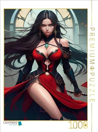 CALVENDO Puzzle Seraphina Nachtfeuer | 1000 Teile Lege-Größe 64 x 48 cm Foto-Puzzle für glückliche Stunden