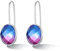 MetJakt 925 Silber Hängeohrringe für Damen mit Echtem Naturstein und Kristallen Bunt Glitzer Farbwechselnde Edelstein Ohrringe Damenschmuck (Skapolith)