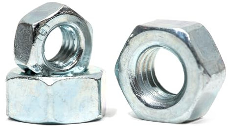M3 (3mm) Hexagon Full Nuts Zinc Plated Steel DIN 934 (Pack of 20) A01B