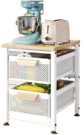 Wansiman Organizador Bajo Fregadero Deslizable,Deslizante Almacenaje Debajo Fregadero,Organizador Armario Fregadero Cocina,Estante Especiero de Pie Libre,para Cocina Baño Inicio Oficina