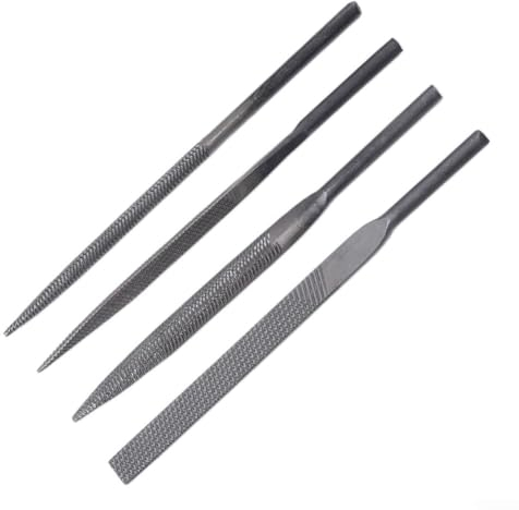 Lot de 4 lames de limes pneumatiques pour lime à air 5 × 125 mm