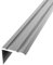 Winkelprofil 20 x 24.5 x 2000 mm Treppenprofil Treppenkante Treppenkantenprofil Aluminium eloxiert Geriffelt Selbstklebend Silber