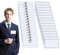 Namensschilder,30pcs Namenschilderhülle mit Clip,Transparent Namensschild für Kleidung mit Clip,PVC Transparent Ausweishülle,Namensschild-Halter für Visitenkarten Ausweis ID Karte