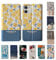 Tirita Personalised Wallet Phone Case for iPhone 5 / 5s / SE 2016 With Card Holder – Leather Flip Case or Cover With Custom Name – Cute Personalised Gift for Women [04. Floral Yellow Flowers]