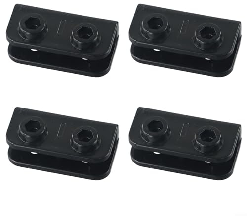 Verbindungsstück-Ersatzteile, rechteckiges Halterungs-Set, Glasfaserstange, geeignet für Zelt, Pavillon (4 Stück)