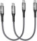 USB C auf USB C Kabel Kurz [30CM 2Stück] 60W USB c Schnellladekabel Ladekabel Nylon Schnellladekabel usb C auf usb c Kabel für iPhone 16 15 Pro Max, MacBook, Samsung S24 S23 Ultra, iPad Pro Air