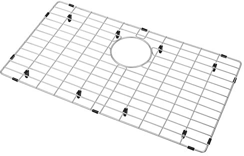 Shovelmty 1 rejilla para fregadero de cocina de acero inoxidable y protector para fregadero de cocina con parte trasera