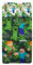 Minecraft Bettwäsche-Set für Einzelbett, Bettlaken, Spannbettlaken, Kissenbezug, Grün, 100% Baumwolle, offizielles Produkt