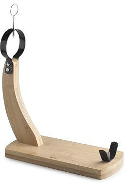 IBILI - Gondola Noble Ham Stand, Bamboo Wood, 37.5 x 16.5 cm