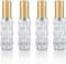 YoHyien 4 Stk Reise Parfümzerstäuber Nachfüllbar 10ml, Parfum Zerstäuber für Unterwegs, Mini Parfüm Abfüller, Tragbar Taschenzerstäuber, Kleine Parfümflaschen zum Befüllen für Handtaschen (Gold)