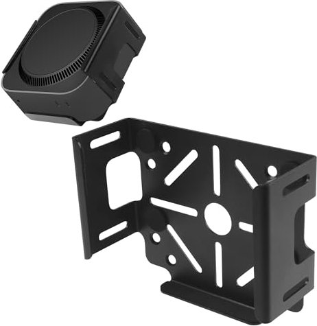 NEWZEROL VESA-Halterung kompatibel mit Mac mini M4 / Pro,Kohlenstoffstahl Platzsparend Halterung unter dem Schreibtisch/der Wand/hinter dem Monitor, kratzfestes Wärmeableitungsdesign für Büro Zuhause