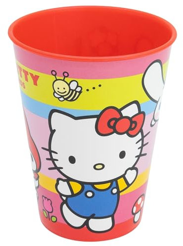 Stor Hello Kitty and Friends wiederverwendbarer Kinderbecher aus Kunststoff, 260 ml