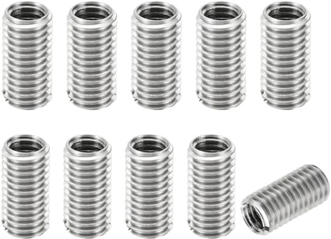 YEOVIBL 10 Stück Gewindeeinsatz M8 auf M6, 15mm Edelstahl Gewindehülsen, M8 Threaded Insert to M6, Gewindeadapter, Einschraubmutter, Gewindeduzierung, Gewindereduzierung Set (M8*M6)