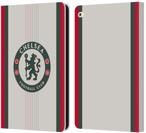 Head Case Designs sous Licence Officielle Chelsea Football Club Away Kit 2025/26 Étui Portefeuille en Cuir Compatible avec Apple iPad Air 2 (2014)