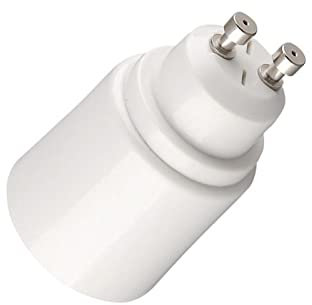 fwqnvSI Portalámparas, portalámparas, 3 piezas GU10 a E27, adaptador de portalámparas, adaptador de bombilla GU10 macho a E27 hembra, convertidor adaptador de iluminación