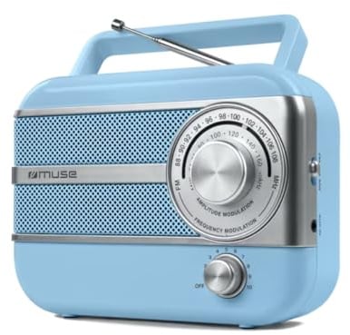 Muse M-056 VB Azul - Radio Portátil Vintage