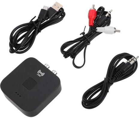 UTHCLO Kabelloser Audio Adapter mit NFC Musik Empfänger für Auto und TV Audiosysteme Kompatibel mit PC und Lautsprechern Kompakt Langlebig Einfache Verbindung