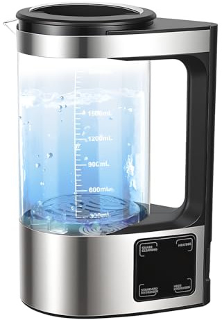 Elektrischer Wasserstoff-Generator, tragbarer Wasserstoff-Wasserstoffgenerator mit LED-Anzeige, 800-1200 PPB, intelligente Thermostat-Heizung, für Zuhause, Büro, Sport (A)