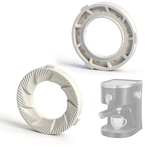 2 Stück Keramik Mahlringe,Hochwertige Präzise Mahlsteine aus Keramik für Kaffeemaschinen der EP Serie kompatibel mit Philips Saeco Latte Go,Mahlsteine Ersatzteile für Kaffeevollautomaten