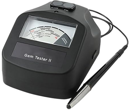 HTTGDGDH Tester per Diamanti Ad Alta Precisione, Tester per Diamanti E Moissanite con Puntatore E Spia Luminosa, Calibrazione Automatica, Tester per Pietre Preziose Professionale.,