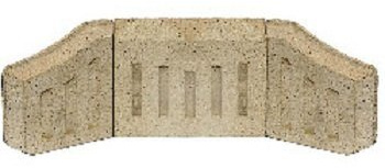 PERCY DOUGHTY COAL SAVER SET 1 BACK BRICK +2 SIDE CHEEKS FOR 16 INCH OPEN FIRES