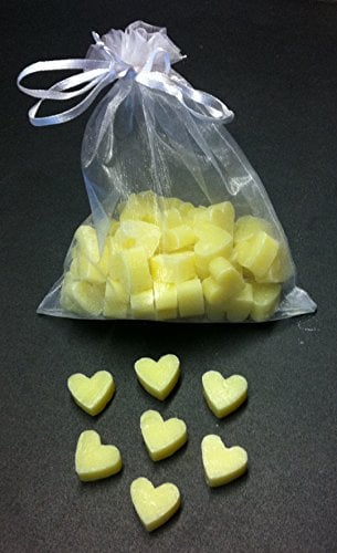 Florex Schafmilchseife mini mini Herz 50 Stück Grapefruit Seife im Organzasäckchen Gastgeschenk