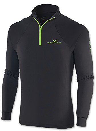 Black Crevice, BCR1120, Maglia Funzionale a Maniche Lunghe Uomo, Ideale Come Dolcevita per Sport Invernali