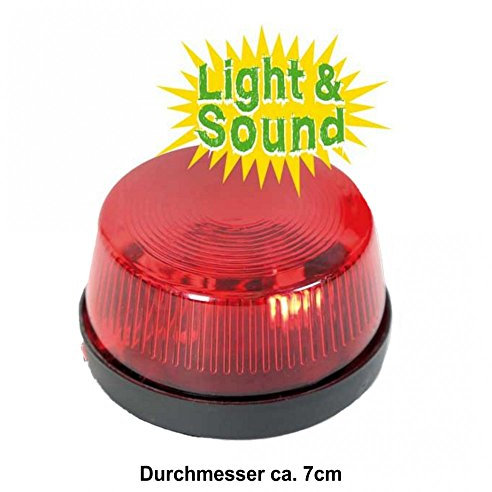 Blinklicht mit Ton 7cm Zubehör Feuerwehrmann Rettungsdienst Licht und Sound
