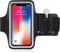 For iPhone 6 7 8 4.7 / iPhone X 10 / iPhone SE 2nd 2020 - Running Sports Armband Gyms Fitness Workout ARM Band Cover Strap (Black/Grey)