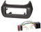 Radio installation kit for DIN car radio in Fiat Fiorino/Qubo, Citroen Nemo, Peugeot Bipper/Tepee