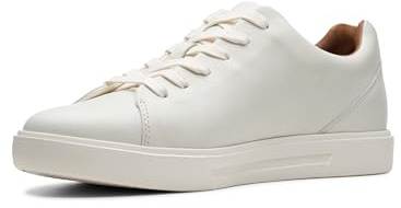 Clarks Herren Un Costa Lace Sneaker, White Leather, 39.5 EU