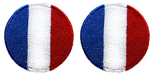 lot 2 ecusson drapeau france francais opex legion 4cm militaire thermocollant