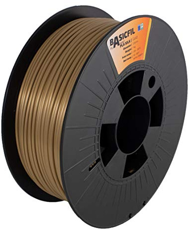 BASICFIL PLA SILK (3D Drucker Filament) 2.85mm, 1kg, Gold