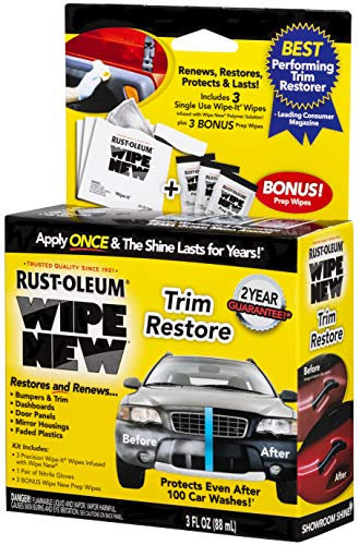 Wipe New 353616 Trim Restore Renew, Clear, 3 oz. Kit