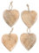 Logbuch-Verlag 4 große Herzanhänger aus Holz 11 cm Natur Herz für Valentinstag Muttertag Hochzeit Anhänger kleines Geschenk
