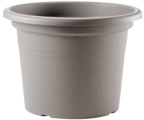 Decorspace Pot rond en plastique « Cylindre Basic coloré pour jardin plantes et fleurs (Made in Italy) Bruno 30 cm