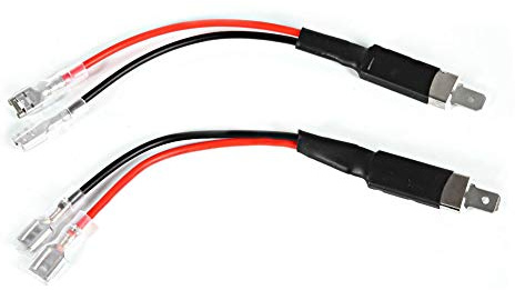 H1 Wiring Conversion Harness with Single Diode Connector, LED Headlight Extension Cable Terminal Bundle for Auto Lighting System
