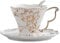 SHZMJL Teacup and Saucer and Spoon Sets，Vintage Bone China Tea Cups，Rose Teacup，Rose Flower Set 6.8 Oz，Euro Style Bone China Tea Cups and Saucers Set for Tea Party Christmas Gifts (Golden)