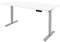 Ergotopia Desktopia Lite Elektrisch höhenverstellbarer Schreibtisch für Büro oder Home Office - 5 Jahre Garantie - ergonomischer Schreibtisch höhenverstellbar mit weißer Tischplatte (120 x 80 cm)