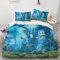 YURKO 135X200Cm Bettwäsche 135X200 Winter Mit 2 Kissenbezügen 80X80Cm Kein Bügeln Delfin Delphin Deckenbezug Polyester Baumwolle