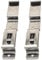 2 x Trailer Number Plate Clips Holders Spring Loaded Stainless Steel LMX1867 by NANDEYIBI