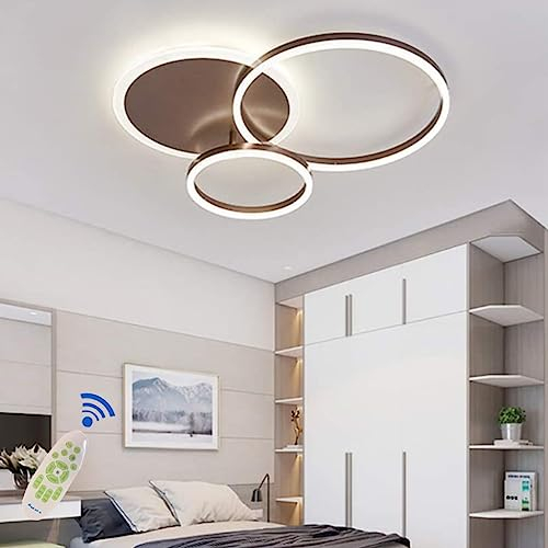 LED Deckenlampe Dimmbar Modern Deckenleuchte Wohnzimmer Deckenlicht Acryl Lampenschirm Einstellbar Lichtfarbe/Helligkeit Schlafzimmerlampe Restaurant Beleuchtung